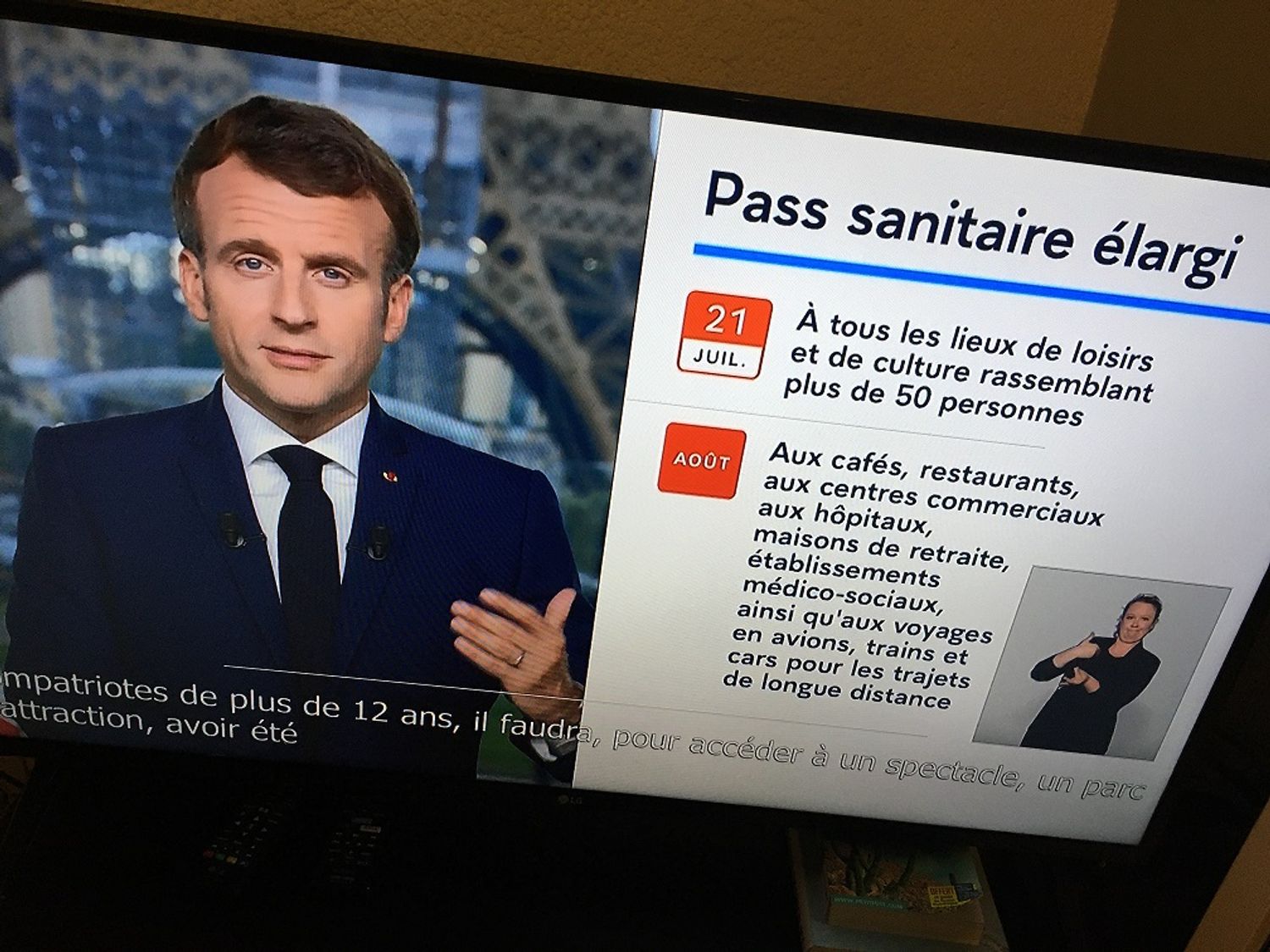 Le chef de l’Etat a prononcé ce lundi soir une nouvelle allocution télévisée